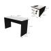 Conjunto de Mesa com Gaveteiro, Prateleira e Armário de Escritório Corp Preto e Branco