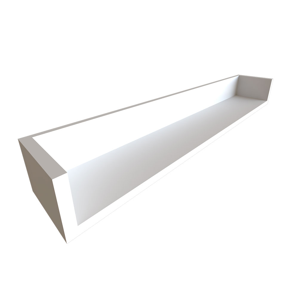 Escrivaninha com Prateleira KitCubos Branca 100 cm
