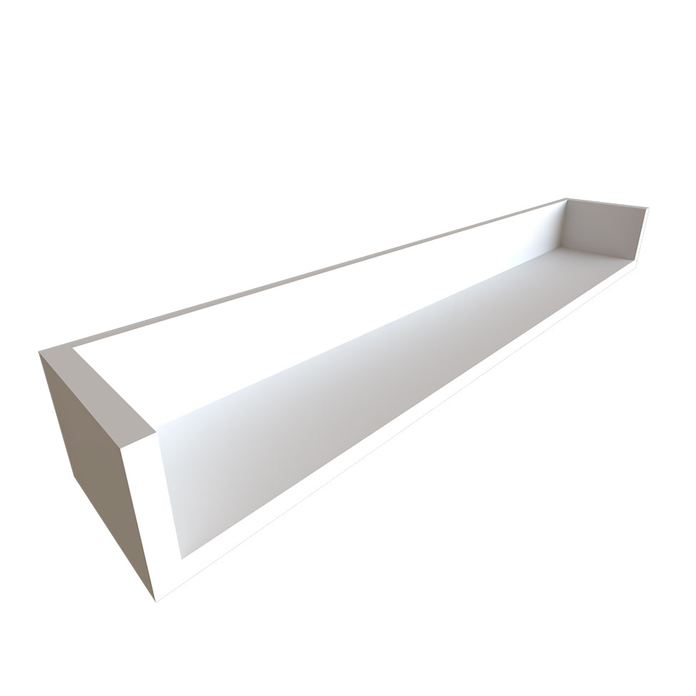 Escrivaninha com Prateleira KitCubos Branca 110 cm