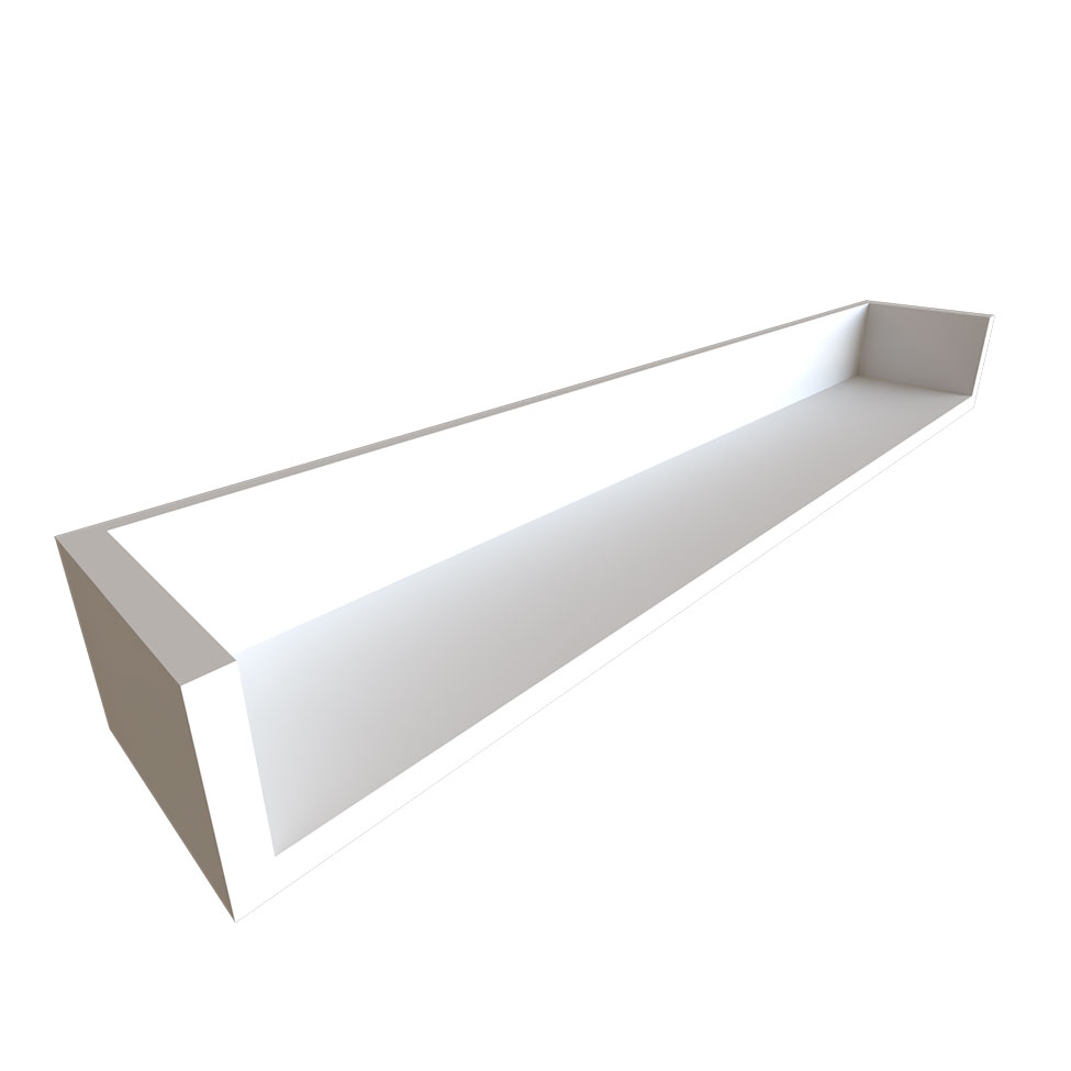 Escrivaninha com Prateleira KitCubos Branca 90 cm