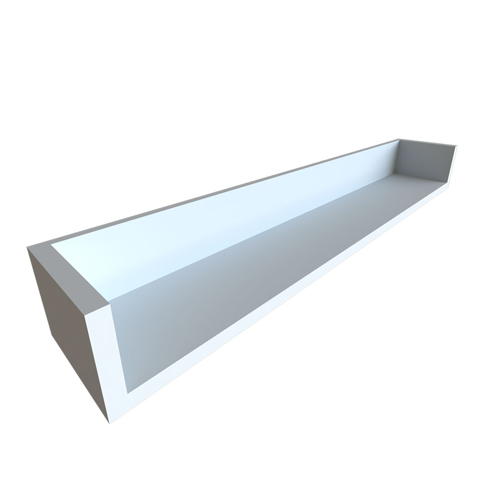 Escrivaninha com Prateleira KitCubos Branca e Cinza Cristal 100 cm