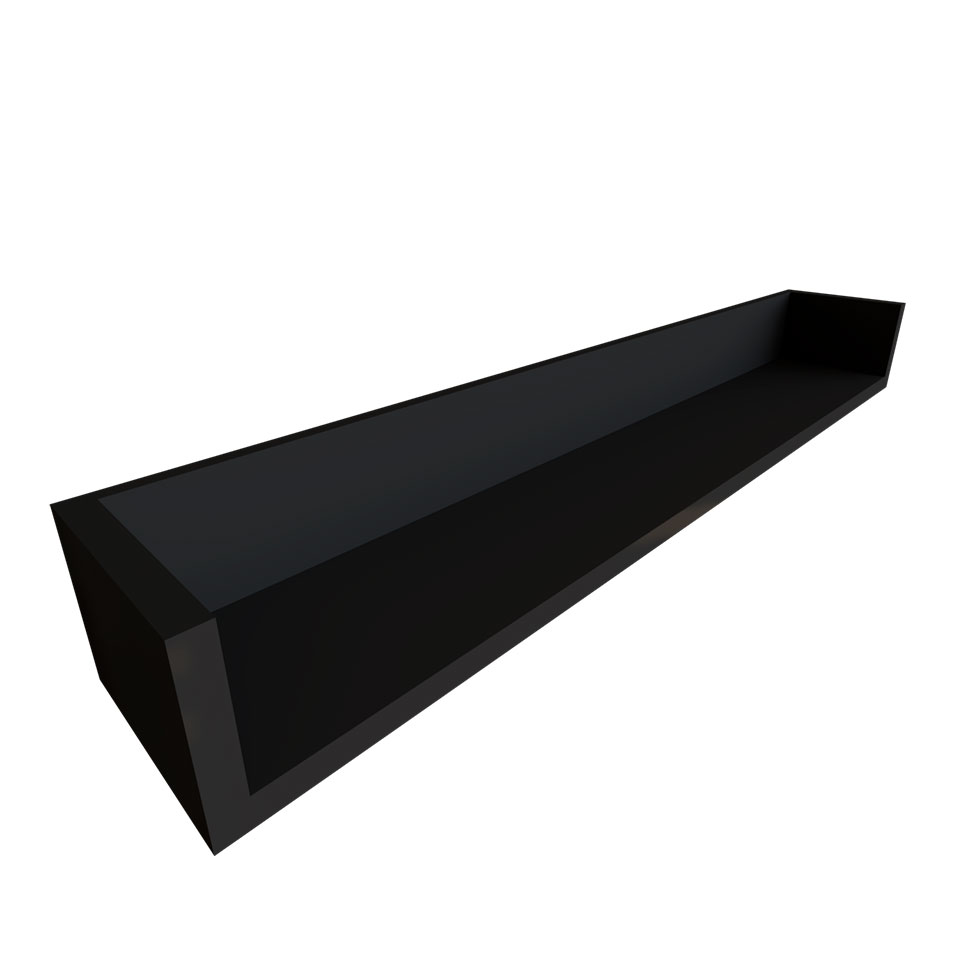 Escrivaninha com Prateleira KitCubos Branca e Preta 110 cm