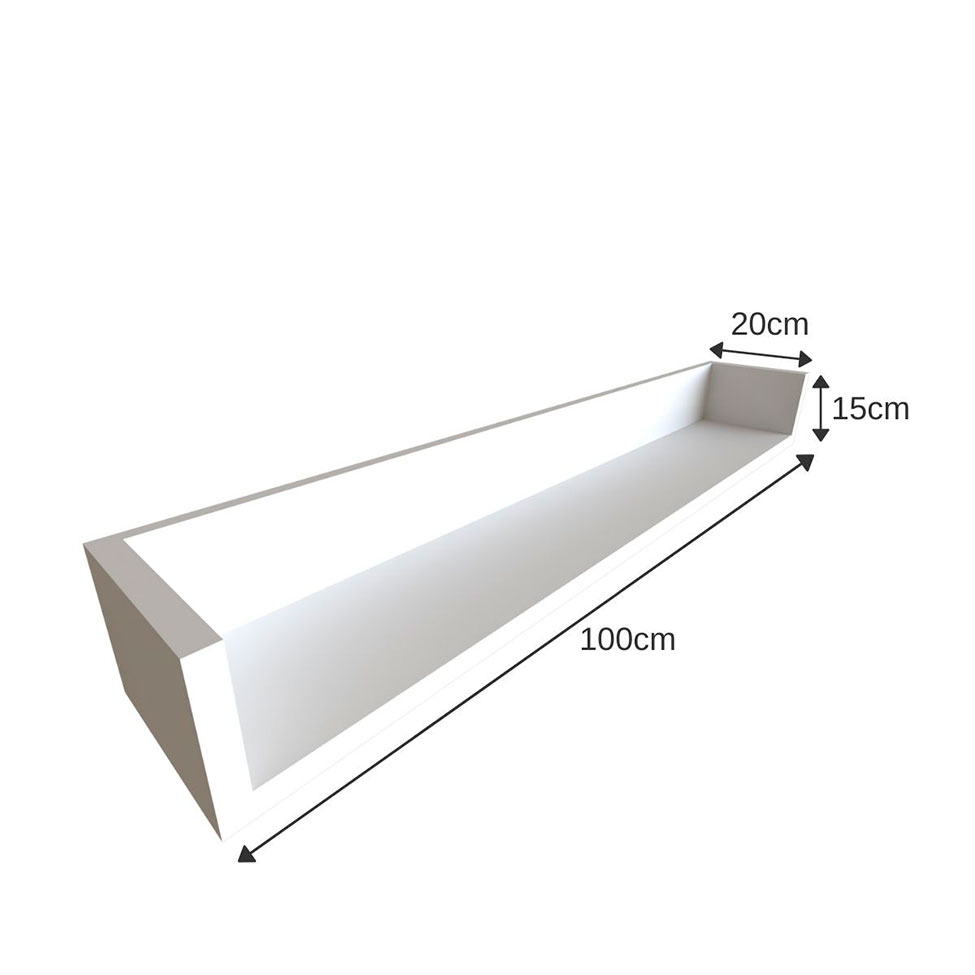 Escrivaninha com Prateleira KitCubos Preta e Branca 100 cm