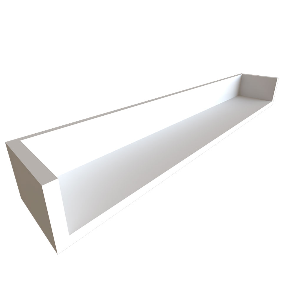 Escrivaninha com Prateleira KitCubos Preta e Branca 110 cm