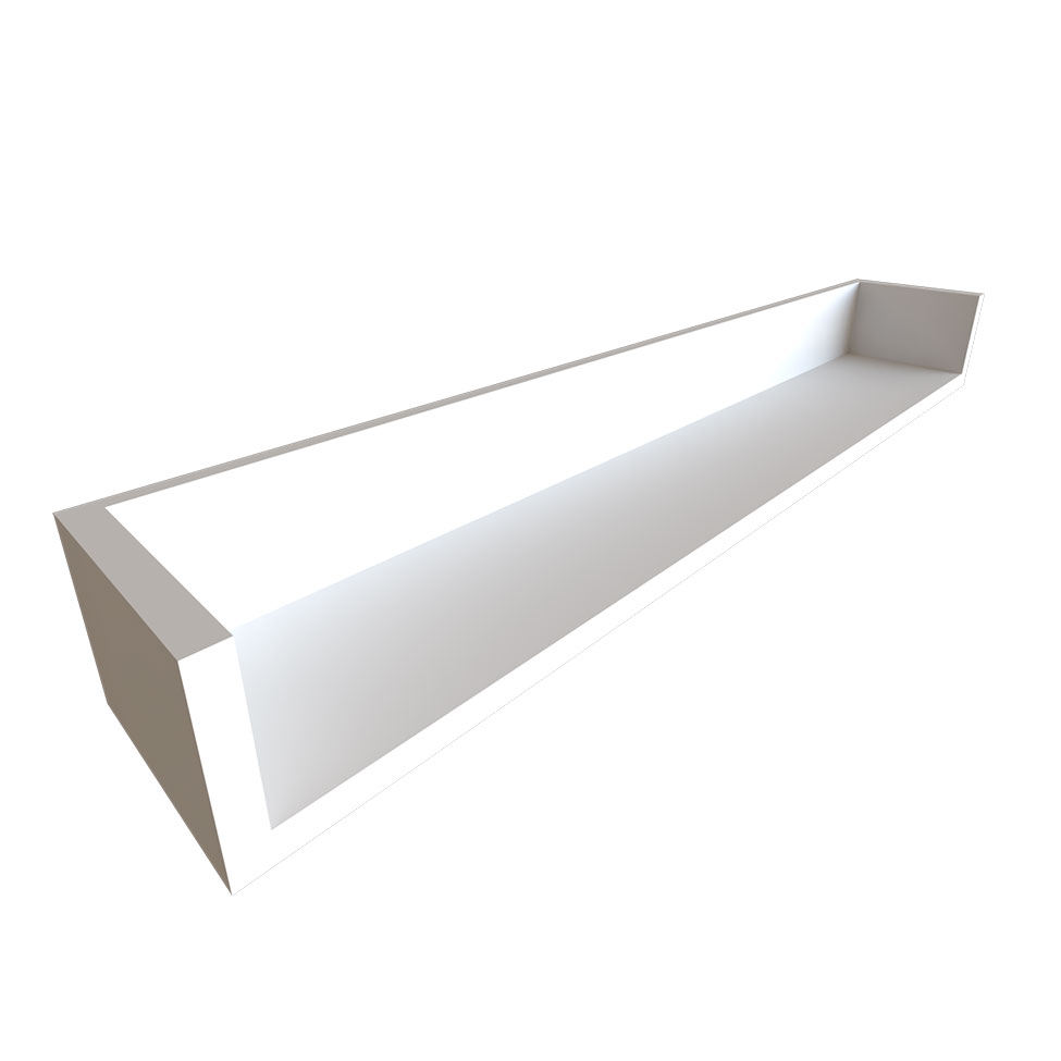 Escrivaninha com Prateleira KitCubos Preta e Branca 90 cm
