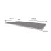 Mesa Infantil Retangular Balloon Cinza Cristal 80 cm