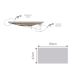 Mesa Infantil Retangular Balloon Cinza Cristal 80 cm