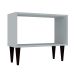 Mesa Lateral Olivia Cinza Cristal