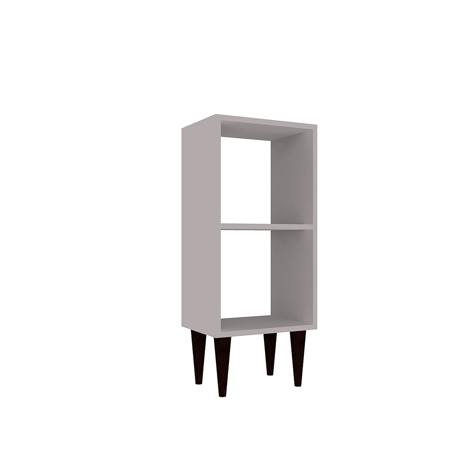 Mesa de Cabeceira Elegance Cinza Cristal