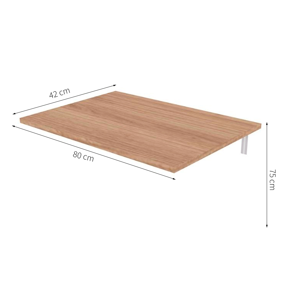 Mesa para Notebook Dobrável Blaine com Nicho Carvalho Mel
