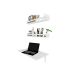Mesa para Notebook Dobrável KitCubos Branca 60 cm