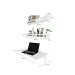 Mesa para Notebook Dobrável KitCubos Branca 80 cm