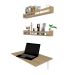 Mesa para Notebook Dobrável KitCubos Carvalho Mel 60 cm