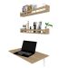Mesa para Notebook Dobrável KitCubos Carvalho Mel 80 cm
