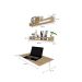 Mesa para Notebook Dobrável KitCubos Carvalho Mel 80 cm