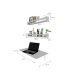 Mesa para Notebook Dobrável KitCubos Cinza Cristal 60 cm