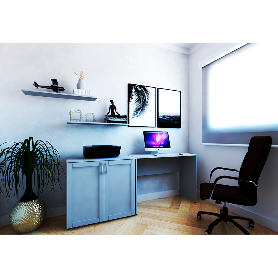 Mesa para Notebook KitCubos Cinza Cristal