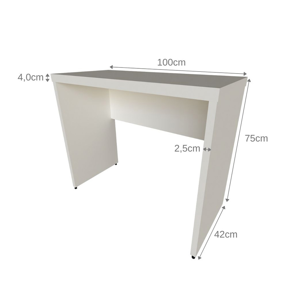 Mesa para Notebook Natus Branca 100 cm