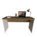 Mesa para Notebook Natus Branca e Carvalho 180 cm