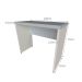 Mesa para Notebook Natus Branca e Cinza 100 cm