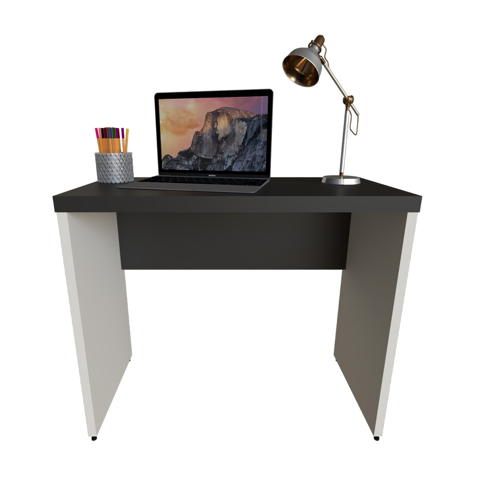 Mesa para Notebook Natus Branca e Cinza 80 cm
