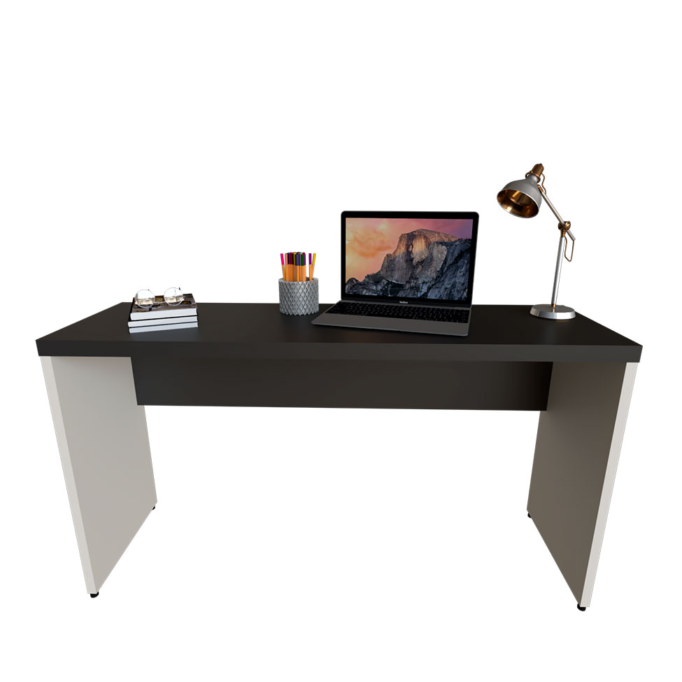 Mesa para Notebook Natus Branca e Preta 140 cm