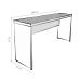 Mesa para Notebook Natus Branca e Preta 180 cm
