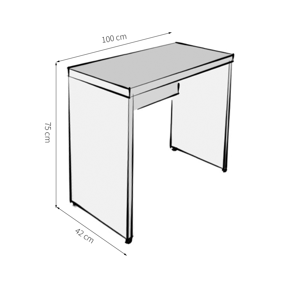 Mesa para Notebook Natus Carvalho 100 cm