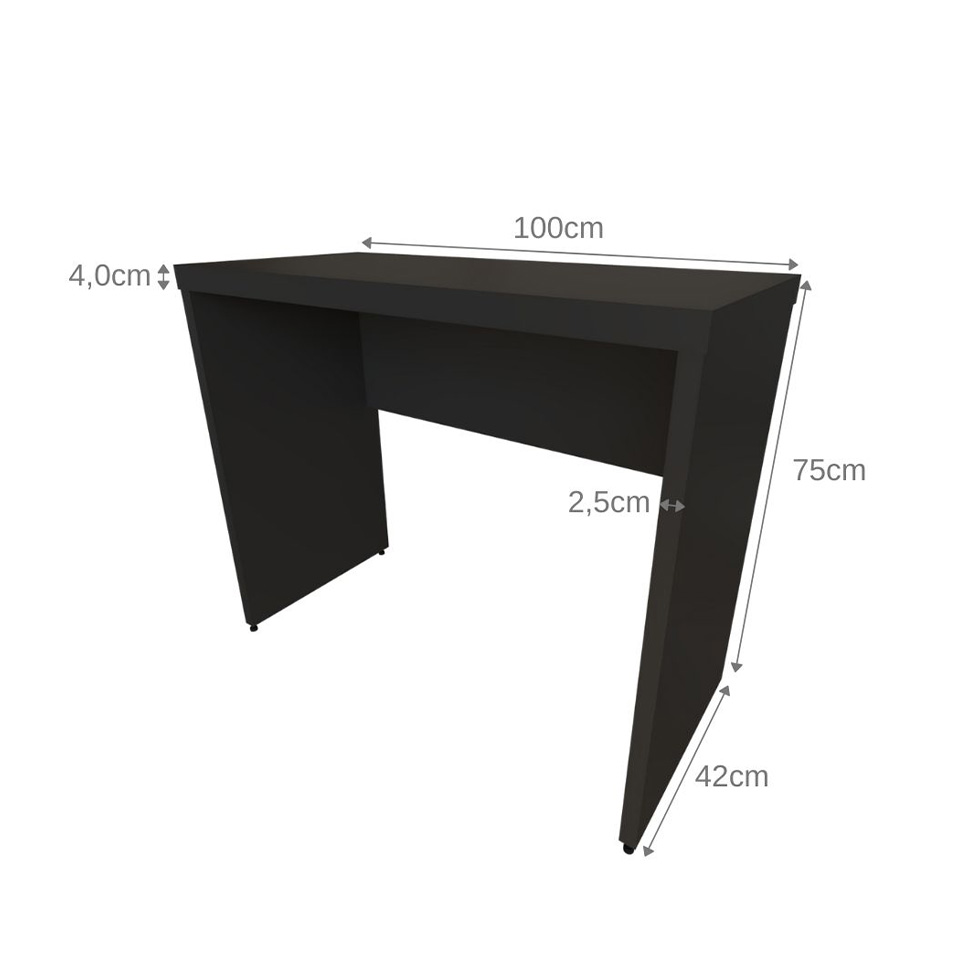 Mesa para Notebook Natus Preta 100 cm