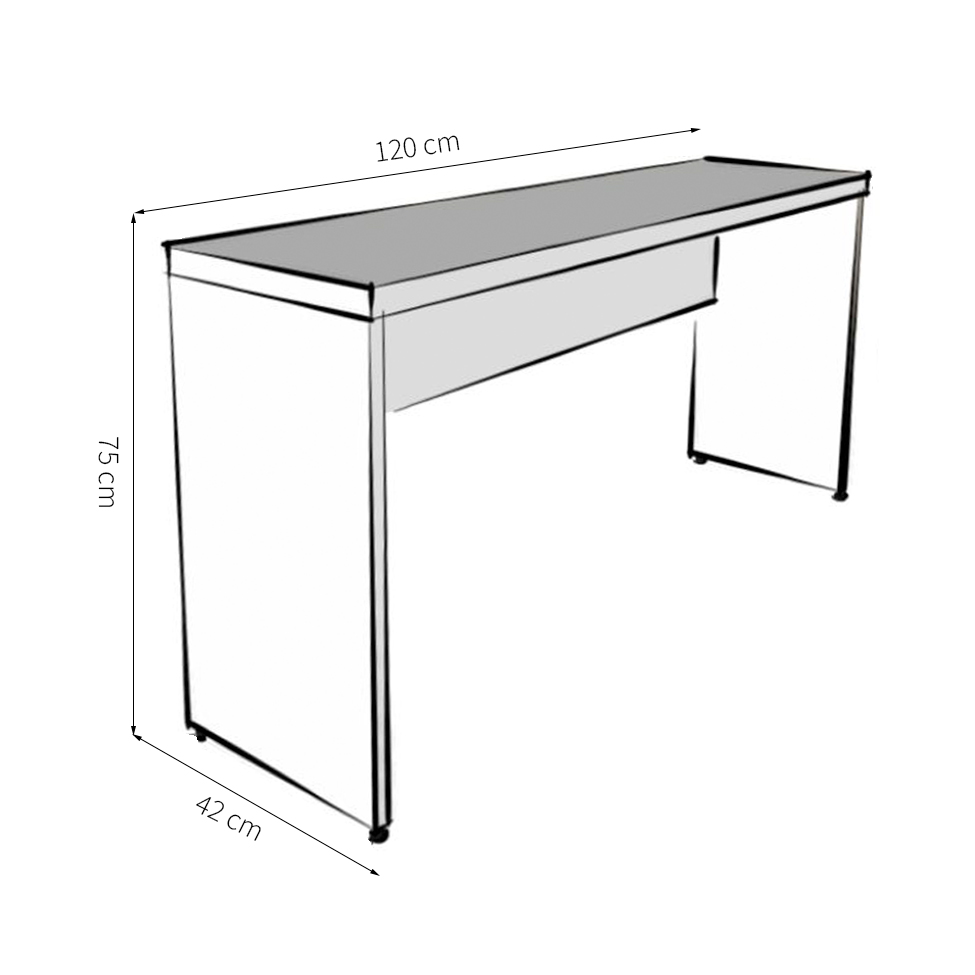 Mesa para Notebook Natus Preta 120 cm