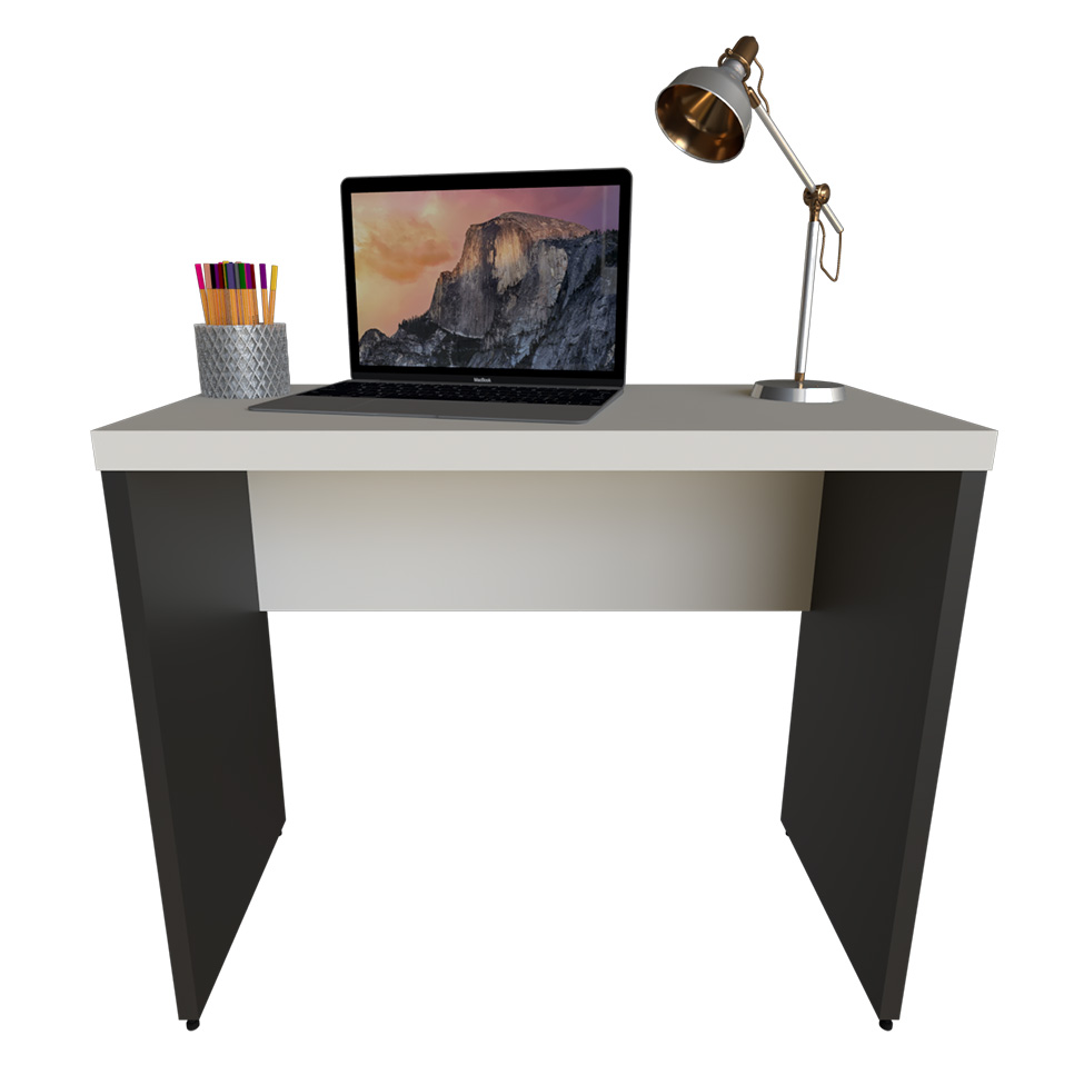 Mesa para Notebook Natus Preta e Branca 80 cm