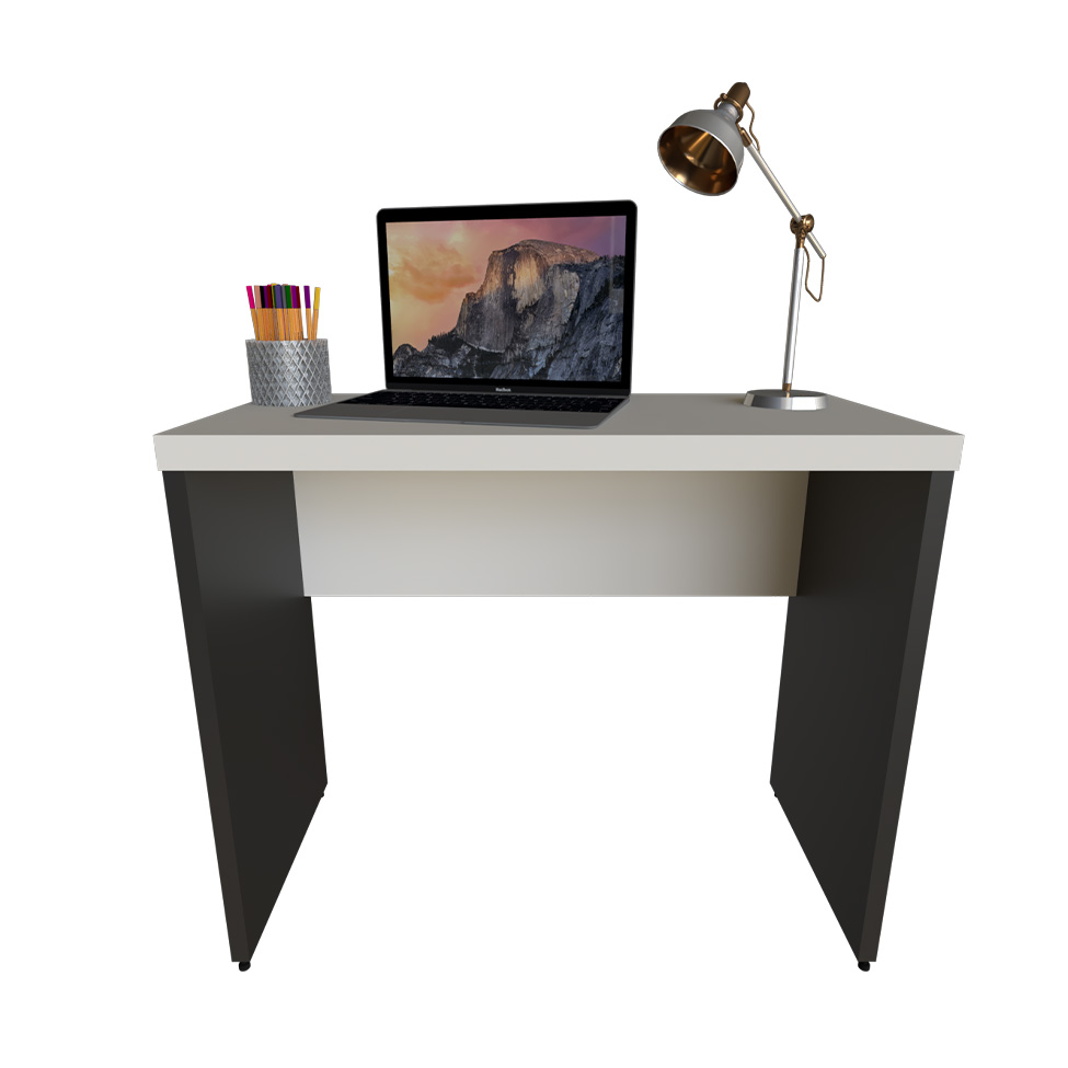 Mesa para Notebook Natus Preta e Branca 90 cm