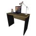 Mesa para Notebook Natus Preta e Carvalho 100 cm