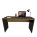 Mesa para Notebook Natus Preta e Carvalho 120 cm