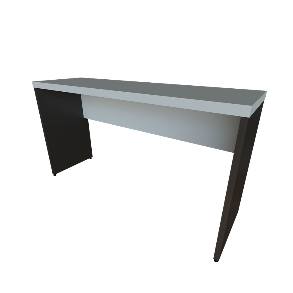 Mesa para Notebook Natus Preta e Cinza 140 cm