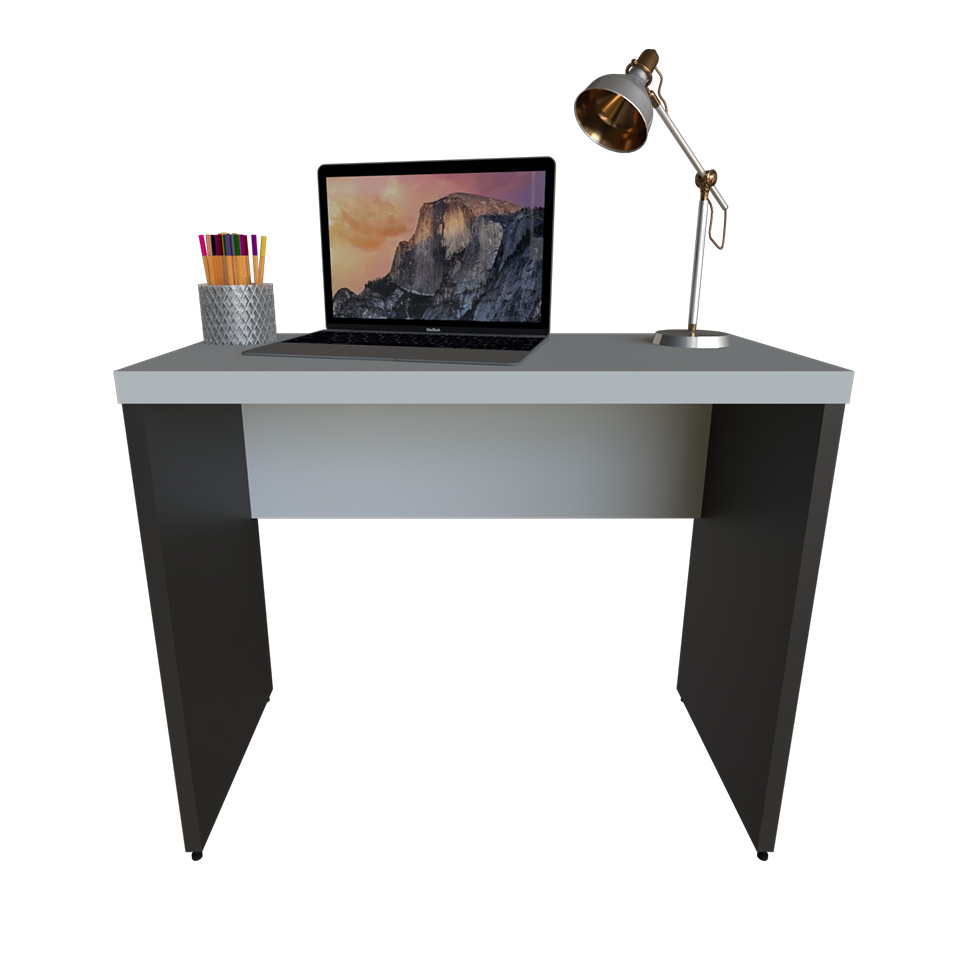 Mesa para Notebook Natus Preta e Cinza 90 cm
