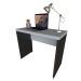 Mesa para Notebook Natus Preta e Cinza 90 cm