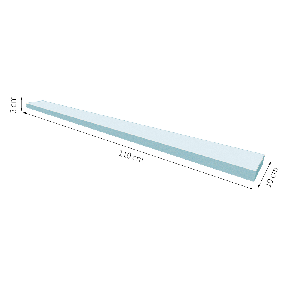 Prateleira Ardo Cinza Cristal 110 cm