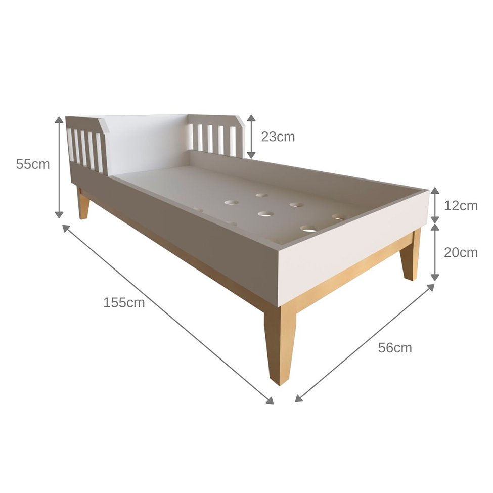 Quarto Infantil Adoleta 1 PT Branco