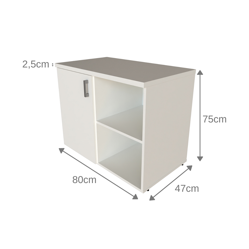 Quarto Infantil Adoleta 1 PT Branco