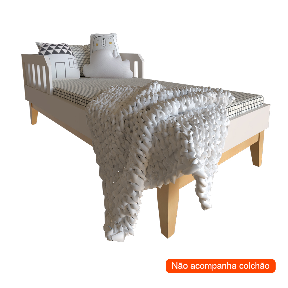 Quarto Infantil Adoleta 1 PT Branco