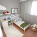 Quarto Infantil Adoleta 1 PT Branco