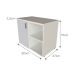 Quarto Infantil Adoleta 1 PT Branco e Cinza Cristal