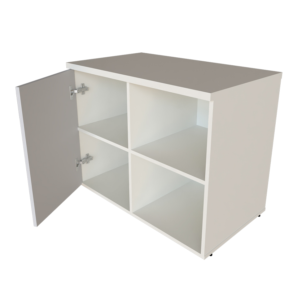Quarto Infantil Adoleta 1 PT Branco e Cinza Cristal