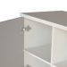 Quarto Infantil Adoleta 1 PT Branco e Cinza Cristal