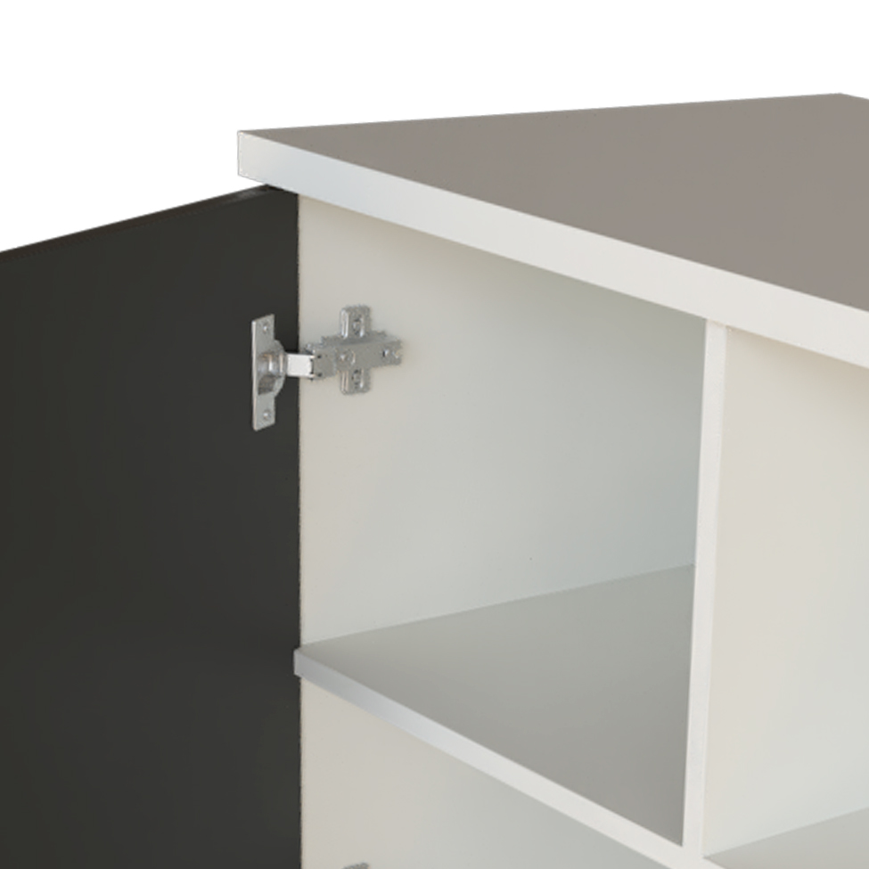 Quarto Infantil Adoleta 1 PT Branco e Preto
