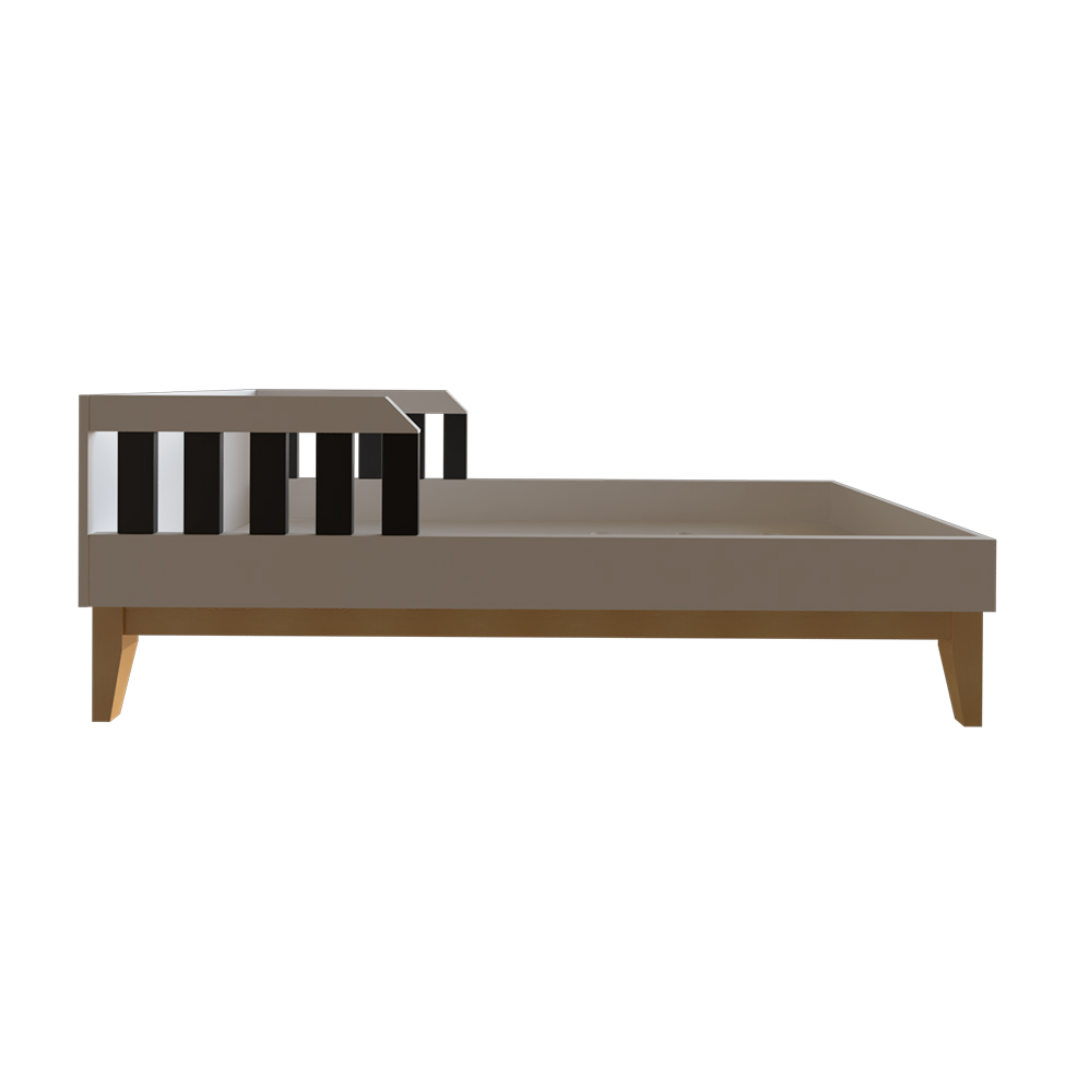 Quarto Infantil Adoleta 1 PT Branco e Preto
