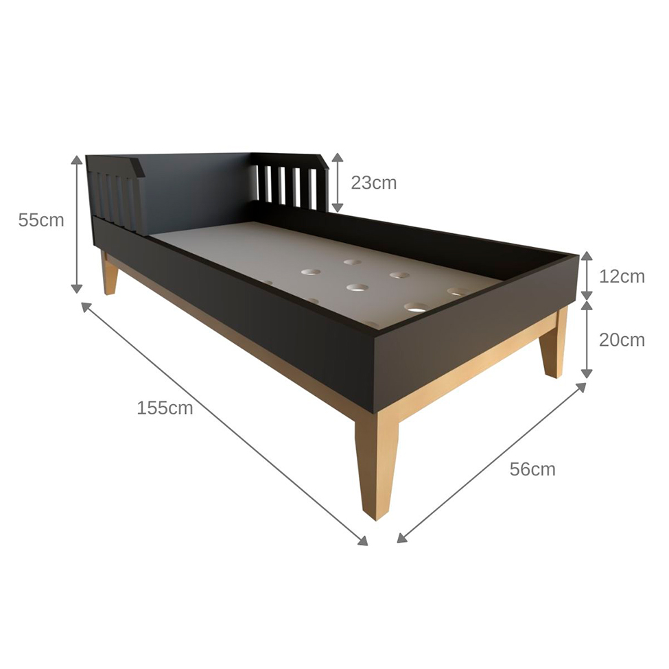 Quarto Infantil Adoleta 1 PT Preto