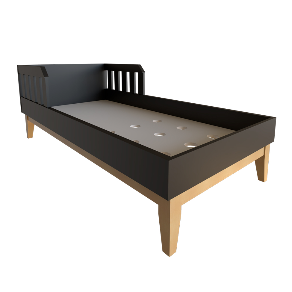 Quarto Infantil Adoleta 1 PT Preto