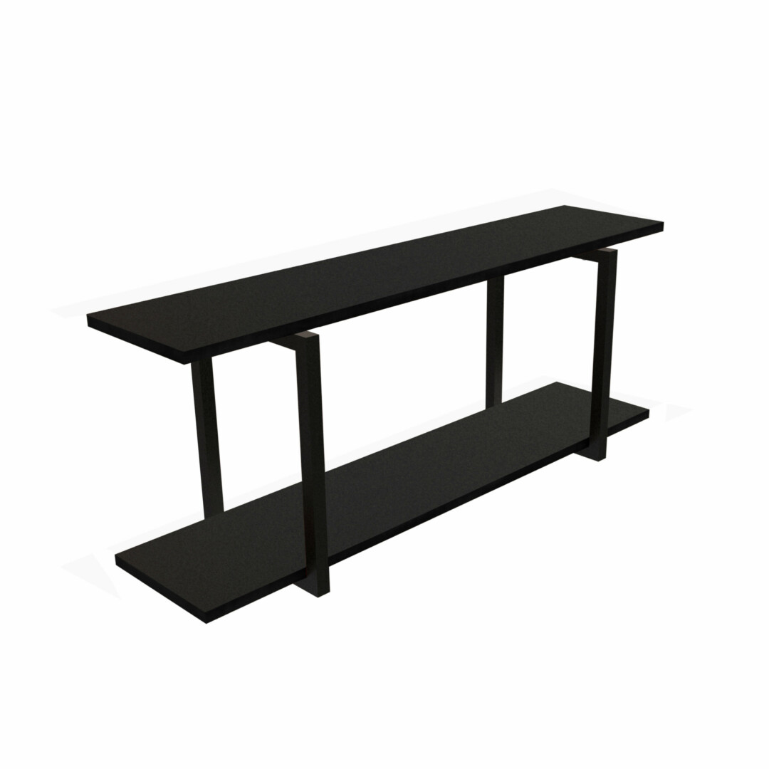 Kit com 2 Prateleiras 90 x 20 cm Preto – NIP3-9020